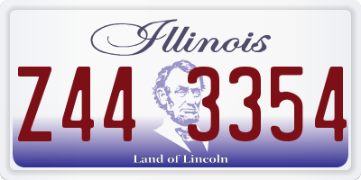 IL license plate Z443354