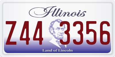 IL license plate Z443356