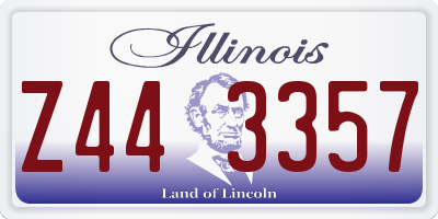 IL license plate Z443357