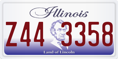 IL license plate Z443358