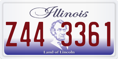IL license plate Z443361