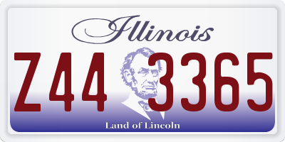IL license plate Z443365