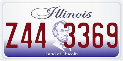 IL license plate Z443369