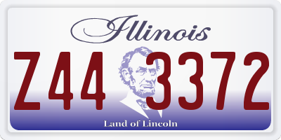 IL license plate Z443372