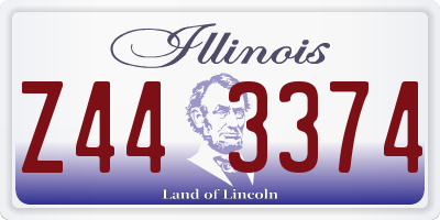 IL license plate Z443374