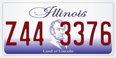 IL license plate Z443376