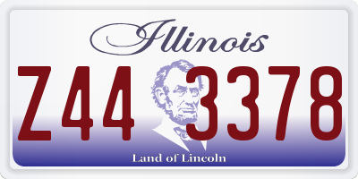 IL license plate Z443378