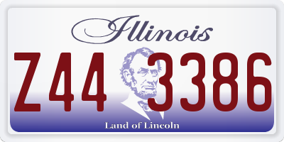 IL license plate Z443386