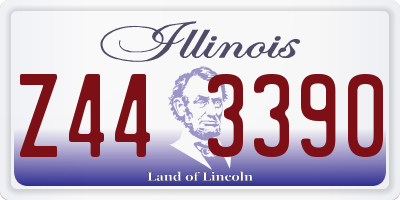 IL license plate Z443390