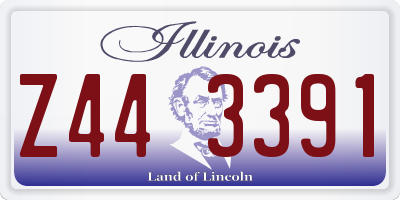 IL license plate Z443391