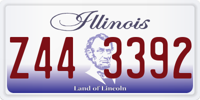 IL license plate Z443392