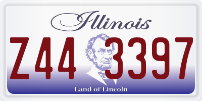 IL license plate Z443397