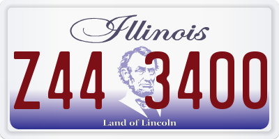 IL license plate Z443400