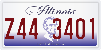 IL license plate Z443401