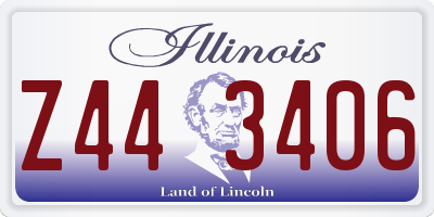 IL license plate Z443406