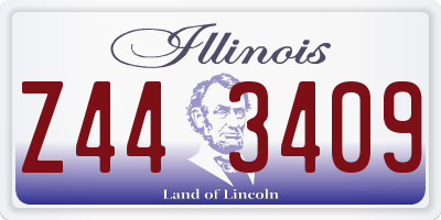 IL license plate Z443409