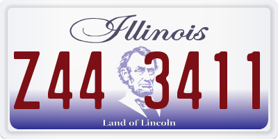IL license plate Z443411