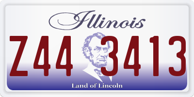 IL license plate Z443413