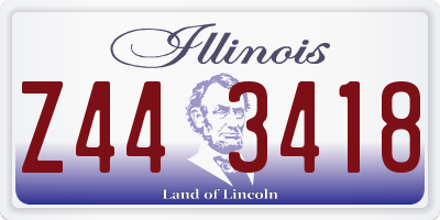 IL license plate Z443418
