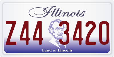 IL license plate Z443420