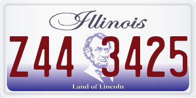 IL license plate Z443425