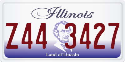 IL license plate Z443427