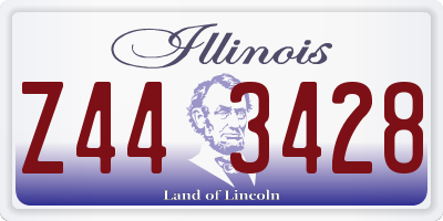 IL license plate Z443428