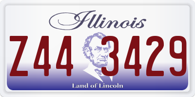 IL license plate Z443429