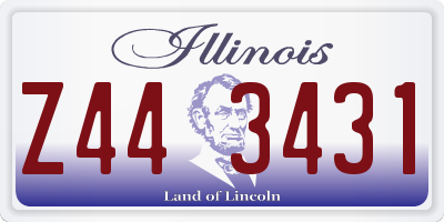 IL license plate Z443431