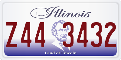 IL license plate Z443432