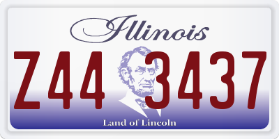 IL license plate Z443437