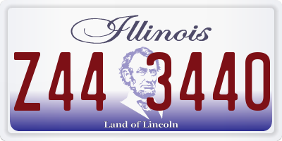 IL license plate Z443440