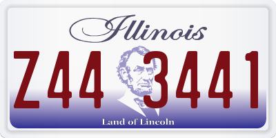 IL license plate Z443441