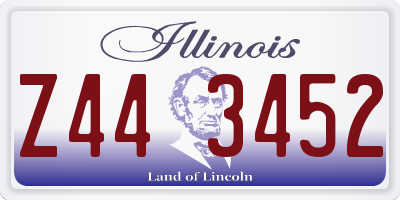 IL license plate Z443452
