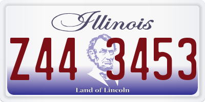 IL license plate Z443453