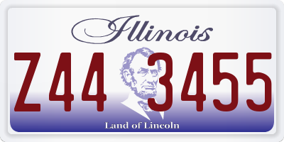 IL license plate Z443455