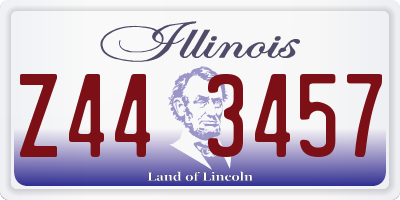 IL license plate Z443457