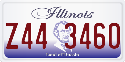 IL license plate Z443460