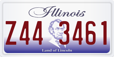 IL license plate Z443461