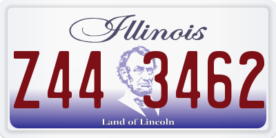 IL license plate Z443462