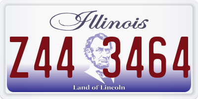 IL license plate Z443464