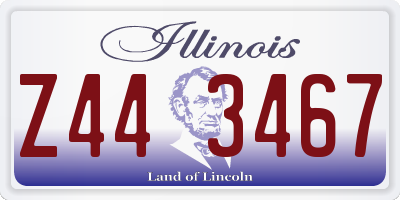 IL license plate Z443467