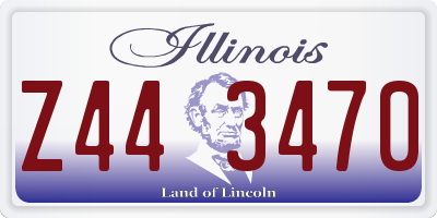 IL license plate Z443470