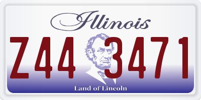 IL license plate Z443471
