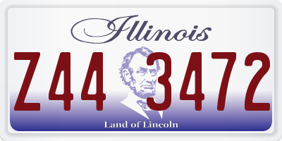 IL license plate Z443472
