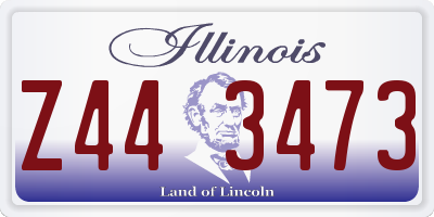 IL license plate Z443473
