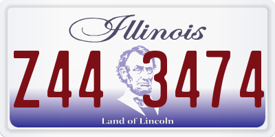 IL license plate Z443474