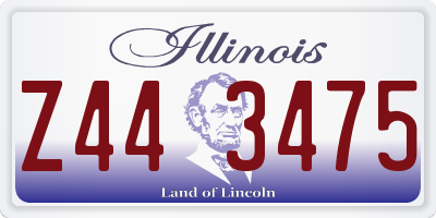 IL license plate Z443475