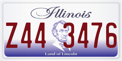 IL license plate Z443476