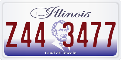 IL license plate Z443477